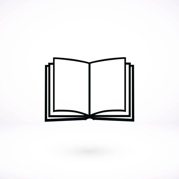 ikona książki izolowane na białym tle - Wektor, obraz
