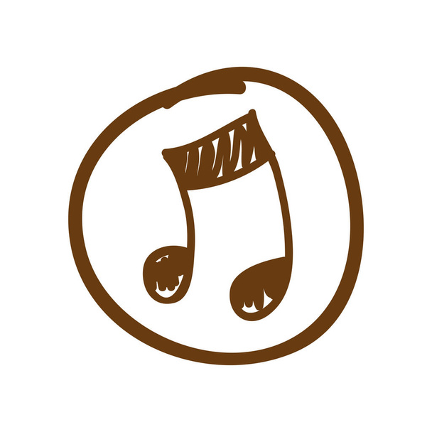 symbol music sign icon - Vector, Image