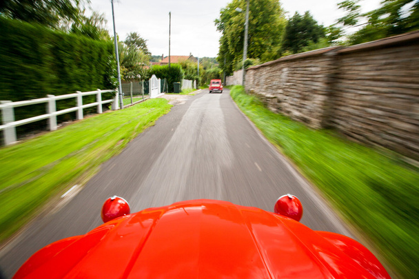 View from a fast-moving Citroen 2CV - Photo, Image
