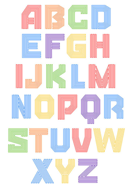 Koncepce designu abeceda - Vektor, obrázek