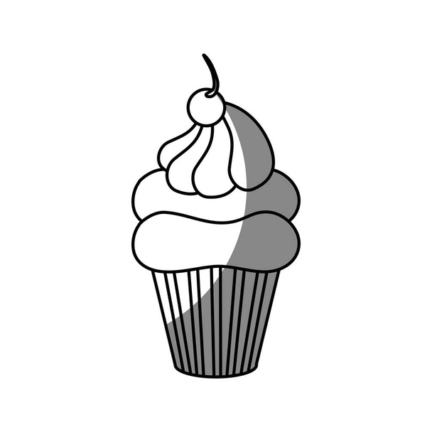 sweet ice cream icon - Vector, Imagen