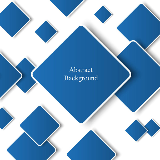abstracte achtergrond met blauwe vierkanten - Vector, afbeelding
