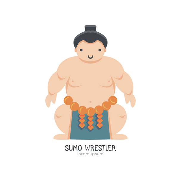 Sumo Wrestler   vector illustration. - Vector, Image