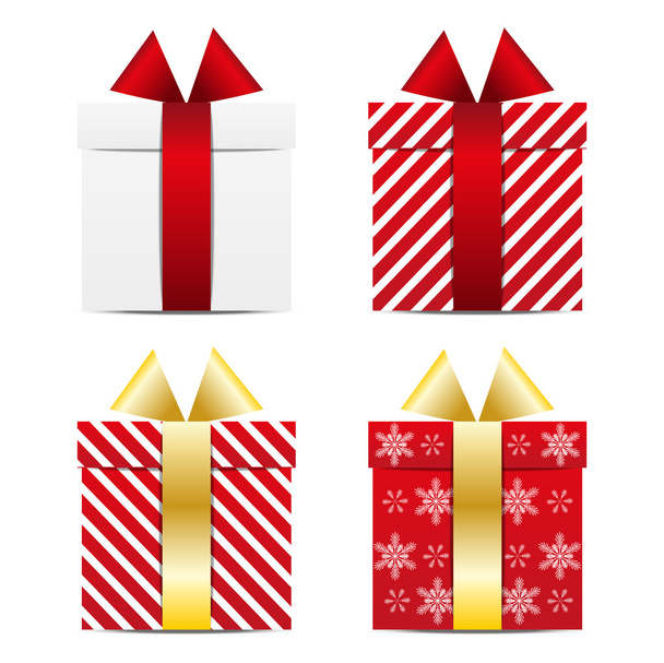 Set von Geschenkboxen - Vektor, Bild