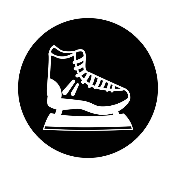 korcsolyázni elszigetelt ikon - Vektor, kép
