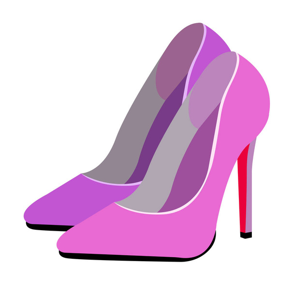 vector fashion illustration silhouette sketch footwear design - Vector, Image