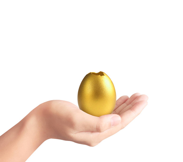  Holding of golden eggs - Photo, Image