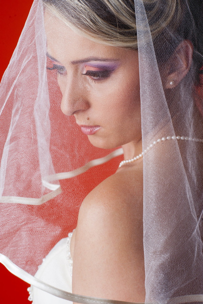 Close up portrait of bride - Photo, image