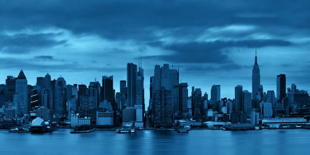 skyline del centro di Manhattan
 - Foto, immagini