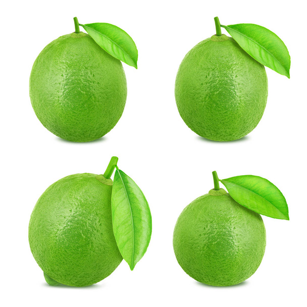 Limes set isolated on white background - Foto, immagini