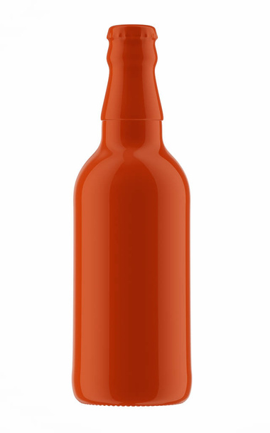 orange bottle of cold beer - Фото, зображення