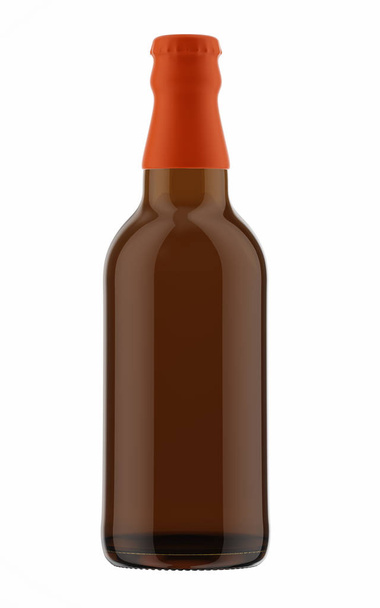  brown bottle of cold beer - Фото, зображення