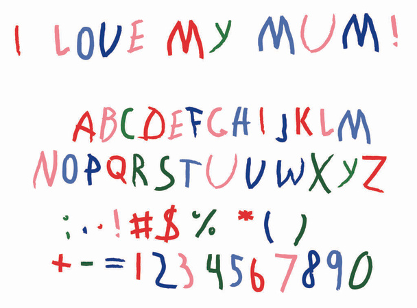 Kinderbuchstaben - Vektor, Bild