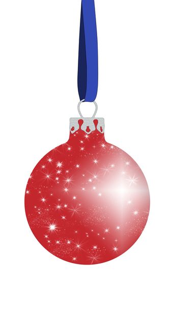 Kerstmis bal in het rood - Foto, afbeelding
