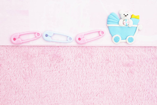 Régi divat pink baby háttér - Fotó, kép
