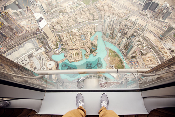 Schießen von Wolkenkratzer auf Dubai - Foto, Bild