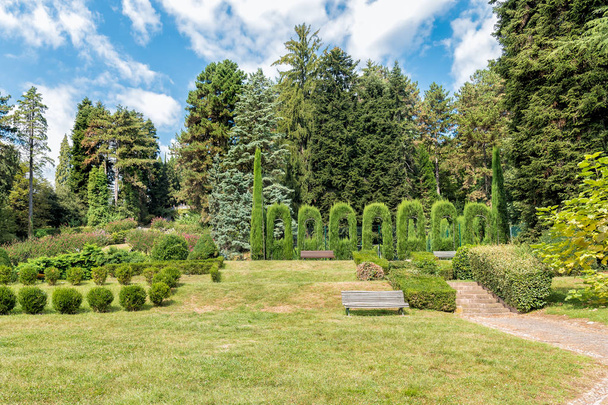 Park u Villa Toeplitz Varese, Itálie - Fotografie, Obrázek