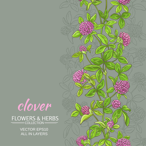 clover vector background - Vector, Imagen