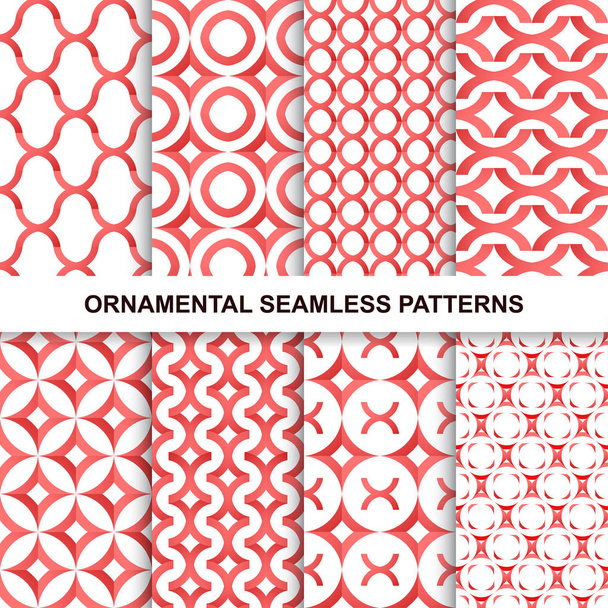 Fashoinable ornamental patterns - seamless. - Vector, Image
