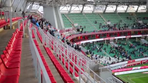 Fans leaving grandstands after end of match  - 映像、動画