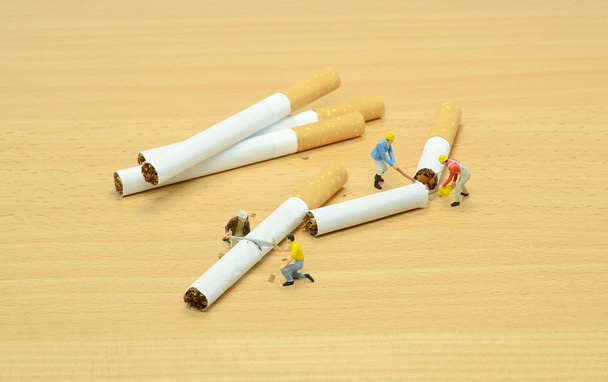 喫煙の概念を止める - 写真・画像
