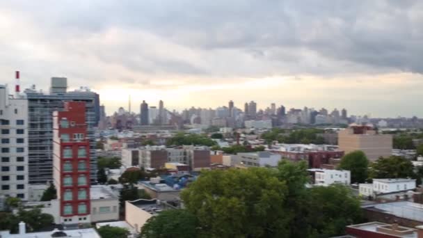 Sunset in New York Queens area - Imágenes, Vídeo