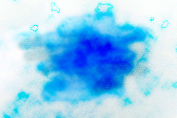 Abstract painted watercolor background on paper texture. - 写真・画像
