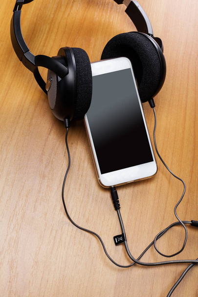 Audio music player headphones - Fotografie, Obrázek