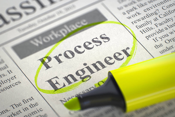 Process Engineer Hiring Now. 3d. - Photo, Image