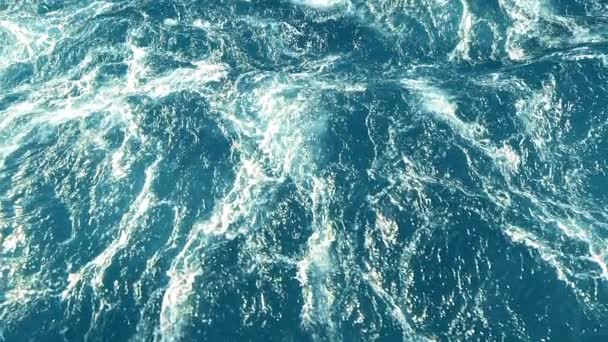 Dzika woda oceanu fale - Materiał filmowy, wideo