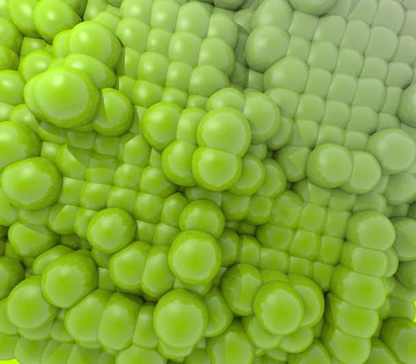 Green round perspective bubble Background - Photo, Image