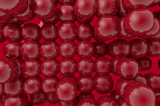 Dark red buble round computer bubble Background - Fotoğraf, Görsel
