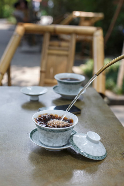 Covered-bowl tea - Photo, Image
