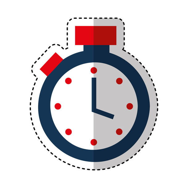 chronometer watch isolated icon - Vector, Image