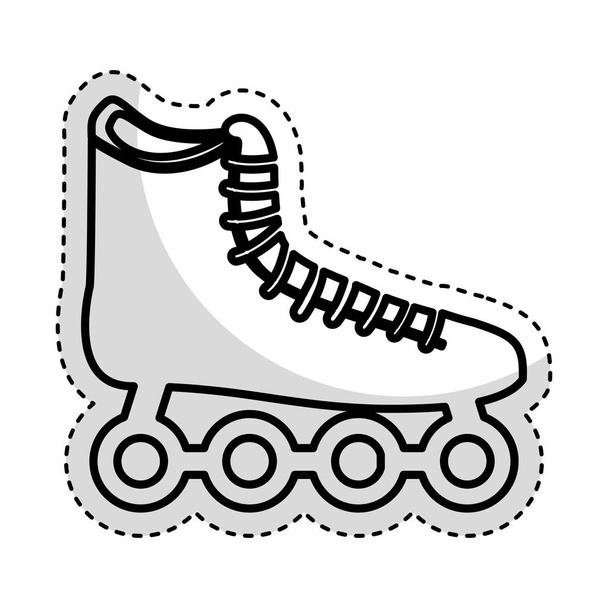 ruedas de skate icono aislado
 - Vector, Imagen