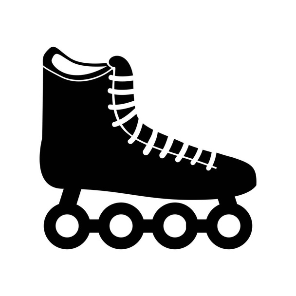 Skate kerekek elszigetelt ikon - Vektor, kép
