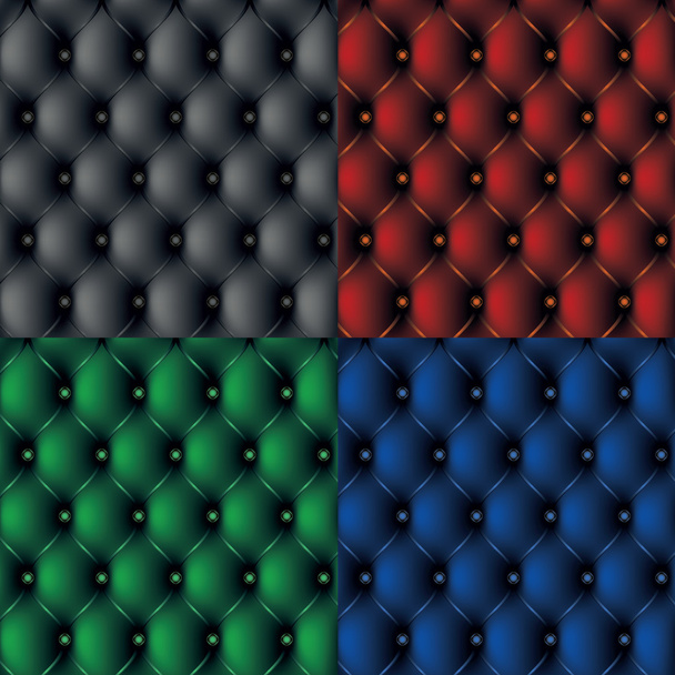 暗いソファ パターン背景のセット - ベクター画像