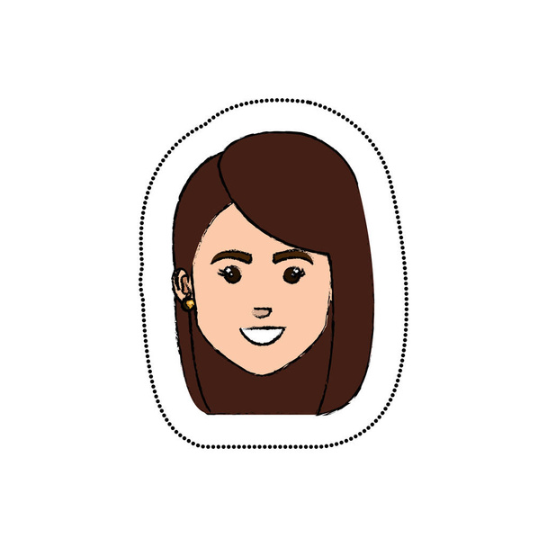 mladá žena avatar postava - Vektor, obrázek