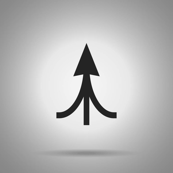 icona freccia associata. tre frecce unite in una sola
  - Vettoriali, immagini