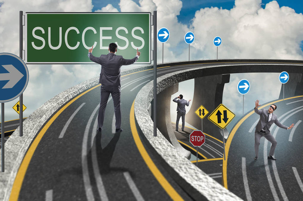 Zakenman in business succes concept - Foto, afbeelding
