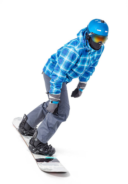 man in sportswear with snowboard - Foto, Imagem