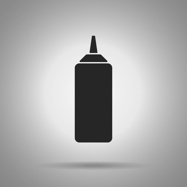 ケチャップ ボトル アイコン。単純なベクトル図  - ベクター画像