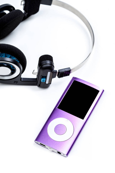 Audio music player headphones - Foto, imagen