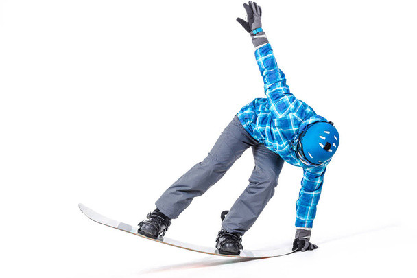 man in sportswear with snowboard - Photo, Image