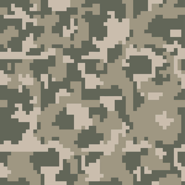 Pixel camo zökkenőmentes minta  - Vektor, kép