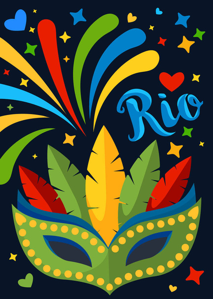 Brésil Carnaval Arrière-plan pour placard, affiche, prospectus et design de bannière
 - Vecteur, image
