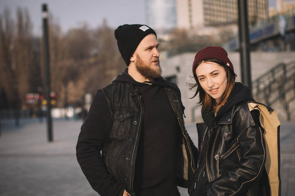 Attractive hipster couple - Foto, Imagem
