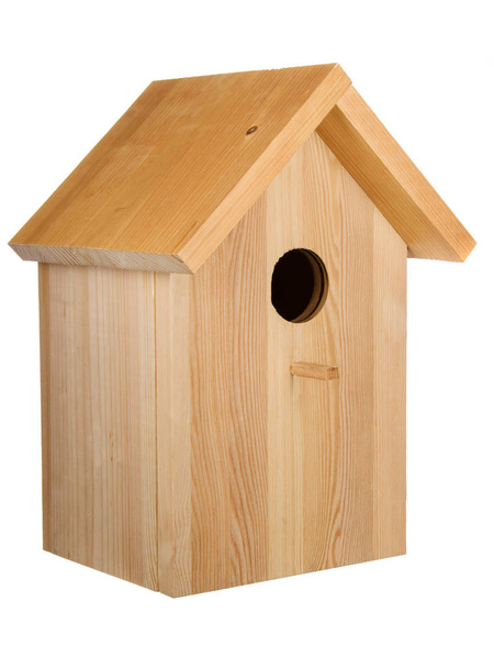 Decorativa casa di uccelli in legno isolato
 - Foto, immagini