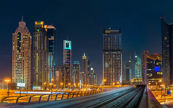 Panorama z Dubai downtown, Dubaj, Spojené arabské emiráty - Fotografie, Obrázek