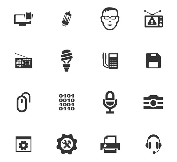 Conjunto de iconos de reparación electrónica
 - Vector, Imagen